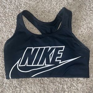 Nike Balck/White Sports Bra, Size M